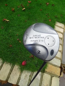CALLAWAY  GREAT BIG BERTHA HAWK EYE TITANIUM 2 WOOD 13*GRAPHITE REG FLEX 44.5" - Picture 1 of 13