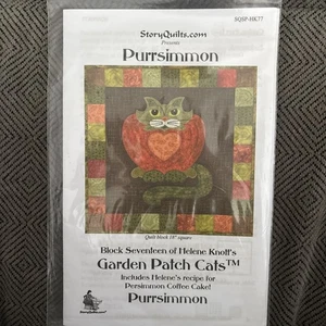 Garden Patch Cats Quilt Pattern Purrsimmon Story Quilts - Picture 1 of 2