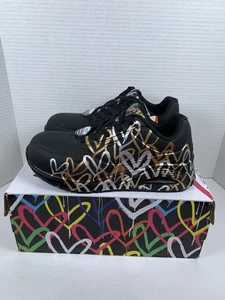 Zapatillas deportivas Skechers JGoldcrown para mujer talla 7,5 negras punta de seguridad nuevas en caja (S574) - Imagen 1 de 11