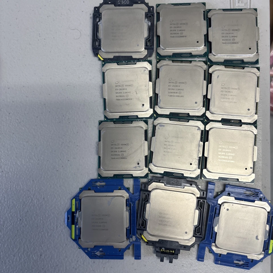 LOT OF 12—Intel Xeon E5-2620V4 - 2.0 GHz 6-Core (SR0KW) Processor - Image 1 of 1