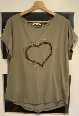 Sage Green Sparkle Top by Label by Next Size 14 , Pre Loved - Image 1 of 3