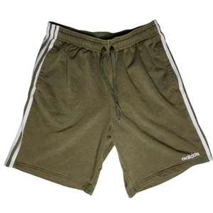 Herren Adidas Essentials olivgrün 3-Streifen Fleece/Strick Gym/Workout Shorts L - Bild 1 von 6