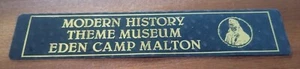Eden Camp 🪖 Malton Yorkshire Black Hologram Plastic Bookmark VGC! B154 - Picture 1 of 2