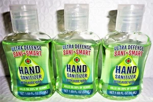 Ultra Defense Hand Sanitizer (1.69 Oz) Each, Lot of 3, 6 & 12 W/ Aloe Vera * - Picture 1 of 4
