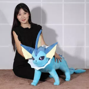Anime Standing Vaporeon 50cm Plush Soft Doll Stuffed Animal Pillow Xmas Gift - Picture 1 of 6