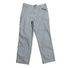 Cabela's Szare spodnie Męskie Rozmiar 34 x 32 Turystyka Outdoor Slacks Prosta nogawka