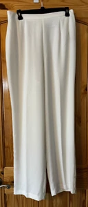 Abito fienile donna pantaloni pantaloni pantaloni avorio vestibilità classica taglia 14 - Foto 1 di 2