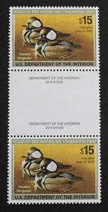CKStamps: US Federal Duck Stamps Collection Scott#RW72 $15 Mint NH OG Gutter - Picture 1 of 2