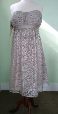 VESTIDO ALFRED ANGELO TALLA 14 DAMA DE HONOR CÓCTEL GRADUACIÓN NUEVO CON ETIQUETAS Foto 1 de 4