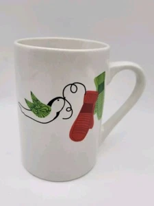 Taza de café Starbucks Holiday Collection Dove/Bird & Mittens 2011 10 oz. - Imagen 1 de 6