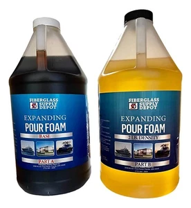 Liquid 2Lb Density Expanding 2 Part Closed Cell Polyurethane Pour Foam:1 Gal.Kit - Picture 1 of 10