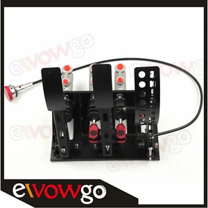 Adjustable Race Rally Hydraulic Clutch Brake Bias Pedal Box Assembly - Picture 1 of 17