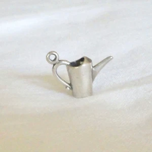 Vintage Sterlingsilber Gießkanne Garten Anhänger Charm signiert 5/8" L - Bild 1 von 5
