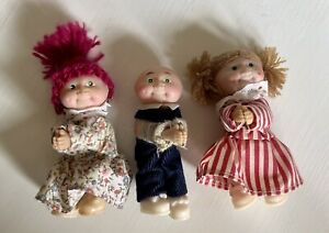 Vintage Lot of 1980's Plush Clip On Toy Hugger Grip Stuffed Cabbage Patch Kids