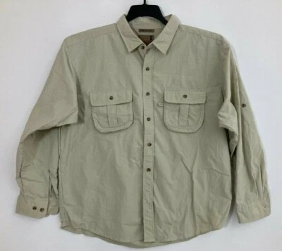 Vintage Walls Size XXL Shirt Cypress Cove Tan Outdoors Button Up  - Image 1 of 4