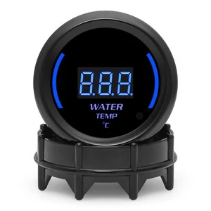 Universal 2" 52mm Water Temp Gauge Blue Digital LED Temperature Meter for Car - Picture 1 of 12