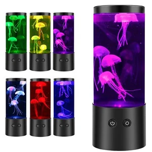 Jellyfish Lamp with 7 Colors Changing, Jellyfish Tank Aquarium Lamp Night Mood - Bild 1 von 6