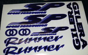 Gilera Runner SP Sticker/Decal Set  SP FX FXR 125, 172, 180 183 *BLUE & BLACK*