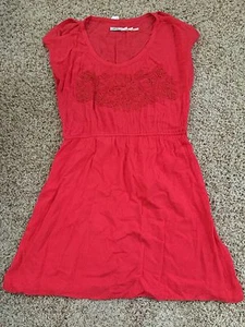Kimchi Blue Anthropologie Urban Outfitters Boho Red Tunic Dress S Small Festival - Picture 1 of 4
