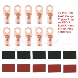 Kit de conector de cable 20x 1/0 AWG 3/8" calibre 3/8 - Imagen 1 de 2