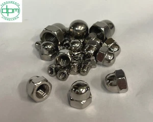 DADI CIECHI ACCIAIO INOX A4 AISI 316 DIN 1587MISURE DA M3 A M24 - Imagen 1 de 5