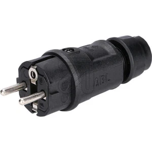 ABL SCHUKO Hightech Stecker IP44 250V/16A schwarz 1520 SK+F/B - Bild 1 von 1