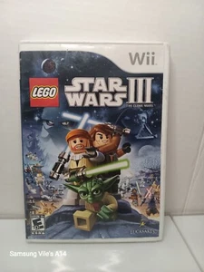 Lego Star Wars III (3): The Clone Wars (Nintendo Wii, 2011) Used, Untested, CiB - Picture 1 of 3