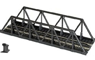 Atlas HO Scale ~ New 2025 ~ Code 100 ~ Black Warren Truss Bridge Kit ~ 883 - Image 1 of 3