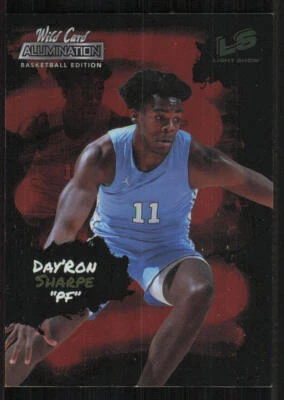 2022 Wild Card Alumination Day'ron Sharpe Red Light Show #LS-4 - Image 1 of 2