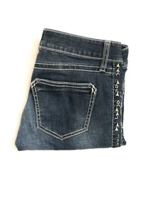 47 Rock by Wrangler WHS89CL Women's Denim Jeans Size W27 X L33 Ultra Low Rise - Picture 1 of 8