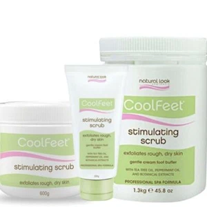 NATURAL LOOK COOL FEET STIMULATING SCRUB 200gm/600gm/1.3kg Pedicure treatment - Picture 1 of 1