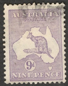 (AOP) Australia Roo 1915 9d violet Die II used. SG 27 £48 - Picture 1 of 1