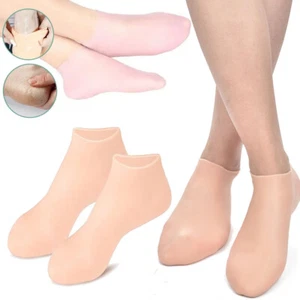 2 pares de calcetines para el cuidado de los pies spa gel hidratante de silicona antigrietas proteger EE. UU. - Imagen 1 de 16
