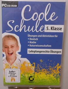 Deutsch Mathe Natur Software Schule 5. Klasse PC CD-ROM Lernen Nachhilfe #T449 - Bild 1 von 2