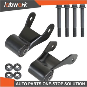 Labwork Leaf Spring Rearward Shackle Bracket Kit For Chevy GMC 2009-2013 722-029 - Picture 1 of 12