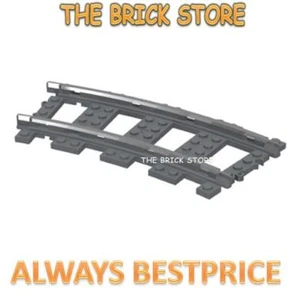 LEGO - 2867 9V CURVED TRAIN TRACK - SELECT QTY & COL - BESTPRICE - FAST - NEW - Picture 1 of 3