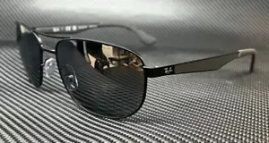RAY BAN RB3528 006 82 Matte Black Grey Polarized Men's 61 mm Sunglasses - Picture 1 of 5