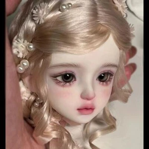 1/4 ONLY HEAD BJD Doll Delicate Face Makeup Pretty Girl Handmade Resin Gifts Toy - Picture 1 of 3