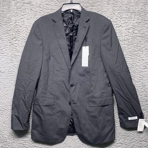 Calvin Klein Jacket Mens 42 long Black Suit Dress 2 Buttton Extreme Slim - Foto 1 di 8