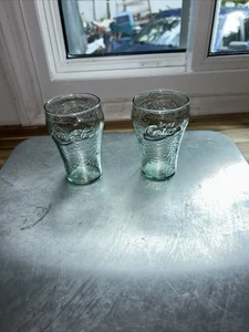 Set of 2 Collectible Coca-Cola Mini Glasses - Picture 1 of 18