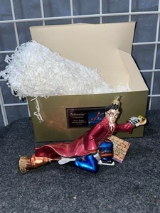 HARRY POTTER PLAYING QUIDDITCH GLASS CHRISTMAS ORNAMENT KURT ADLER Polonaise NWT - Picture 1 of 6