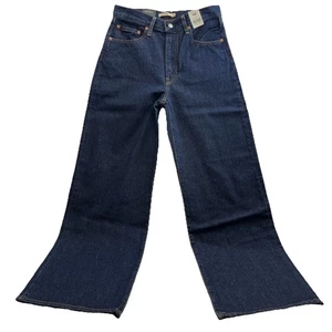 Levi's Premium Jeans Women's 30x32 Blue Ribcage Wide Leg High Rise Preppy Denim - Picture 1 of 15