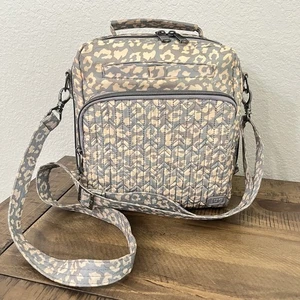 Cartera Bandolera Lug Ranger Leopardo Perla Nueva Sin Etiquetas - Imagen 1 de 17