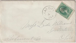 1879 Piombo Città Dak Territorio Lawrence Copertina Codice (J43) - Foto 1 di 1