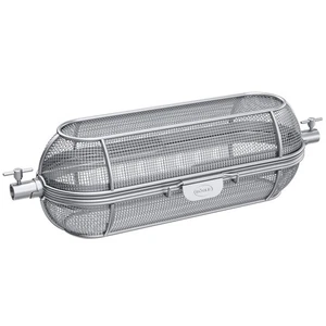BBQ Stainless Steel Revolving Spit Grill Basket for Rotisserie - Picture 1 of 3