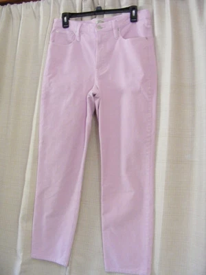 J. Crew Light 薰衣草粉色 9 英寸复古直筒灯芯绒裤子 30 棉混纺 — 第 1/4 张图片
