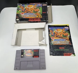 Joe & Mac 2: Lost in the Tropics Super Nintendo Spiel, Cartridge und Box - Bild 1 von 12