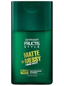 Garnier Fructis Style Matte & Messy Liquid Hair Putty 2.1 Fl Oz (Pack of 2) - Picture 1 of 8