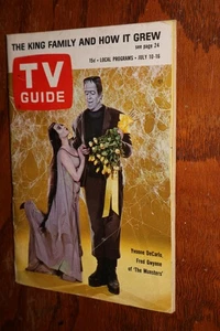 VTG. ‘The Munsters’ TV Guide July 10-16, 1965 (No Label) - Rare! - Picture 1 of 2