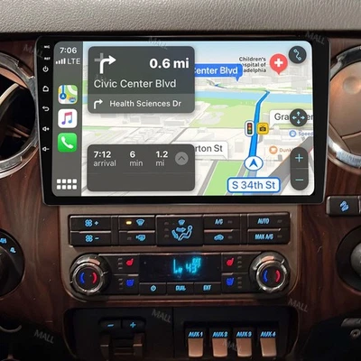 10" CAR STEREO FOR FORD F-250 F-350 SUPER DUTY 06-14 CARPLAY ANDROID GPS SAT NAV - Image 1 of 4